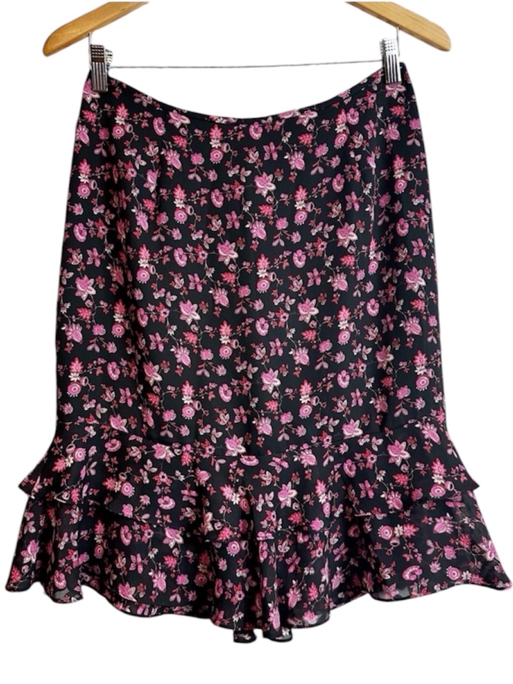 Vintage Y2K Drama Floral Layered Skirt